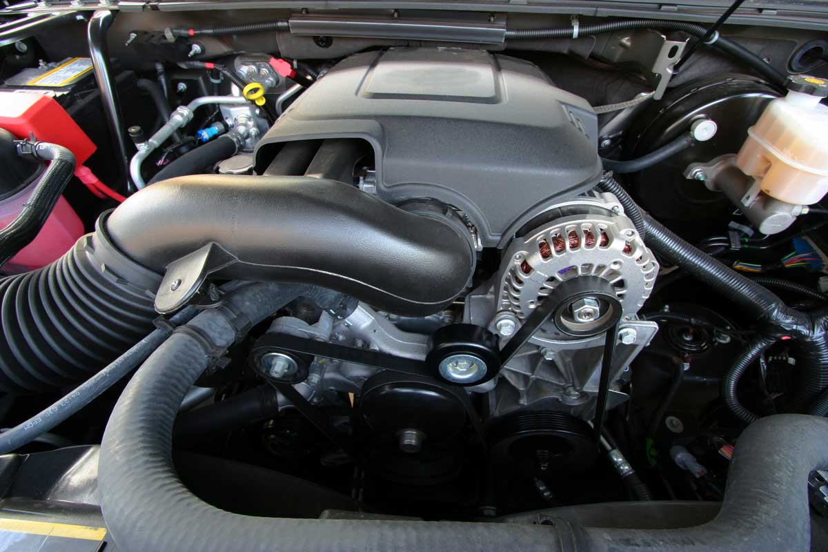 Engine compartment of a car